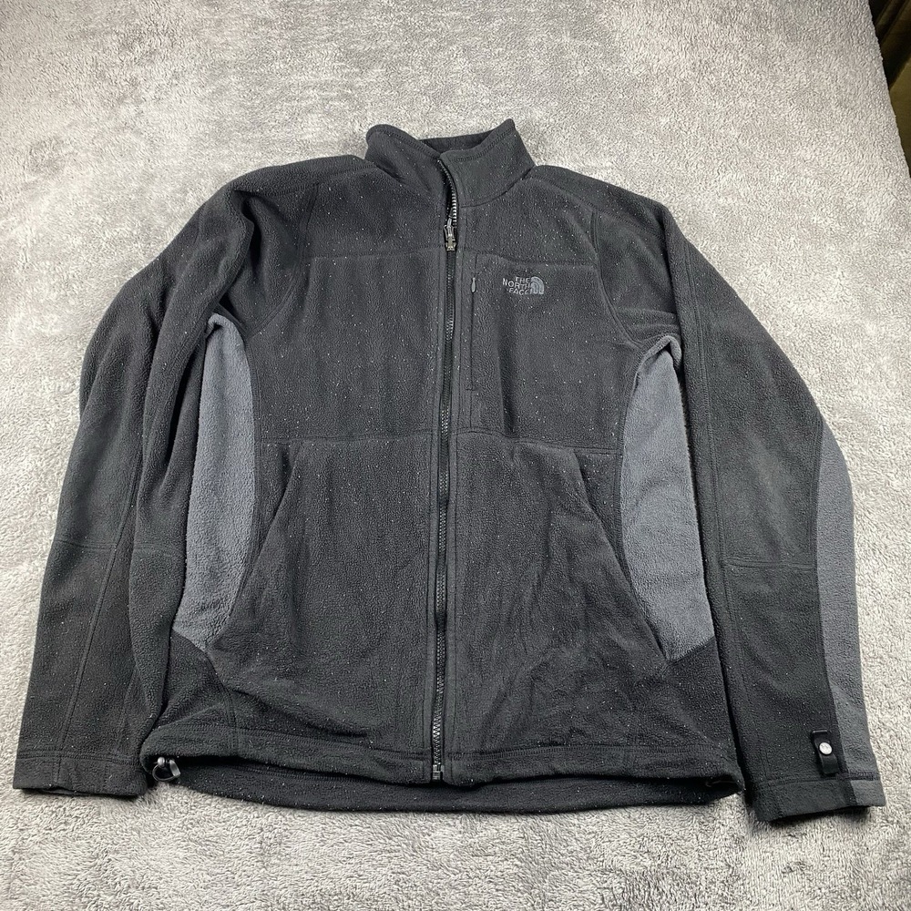 The North Face‎ Fleece 1/4 Zip Jacket Mens Small Black Long Sleeve